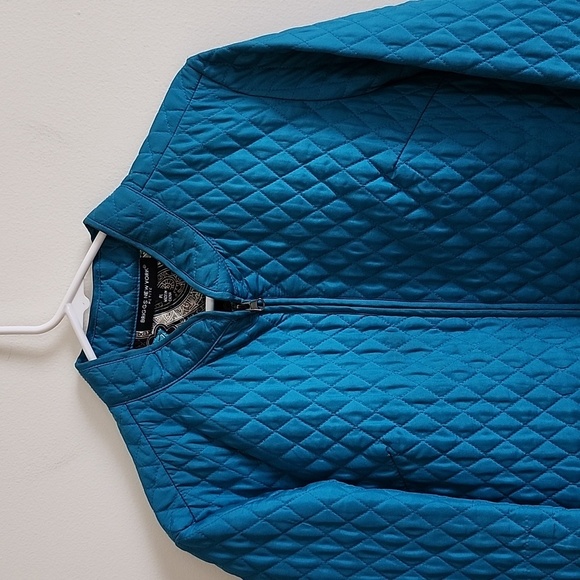 Briggs New York paisley lined quilted lightweight jacket full zip women's LP - Picture 2 of 9